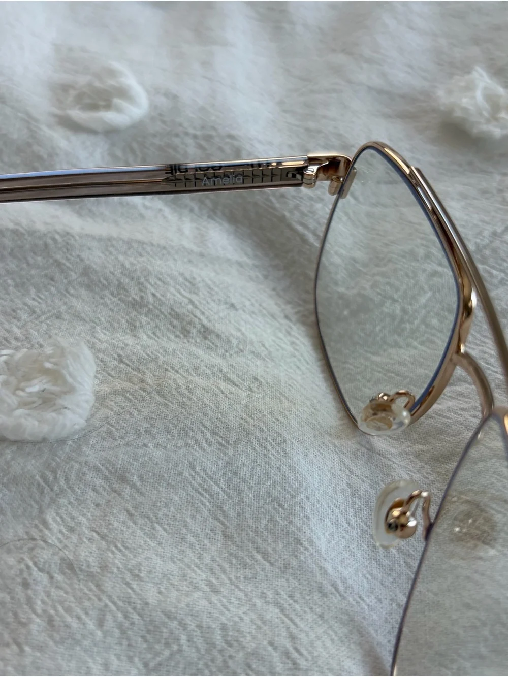 Lu Goldie Amelia Blue Light glasses Mink